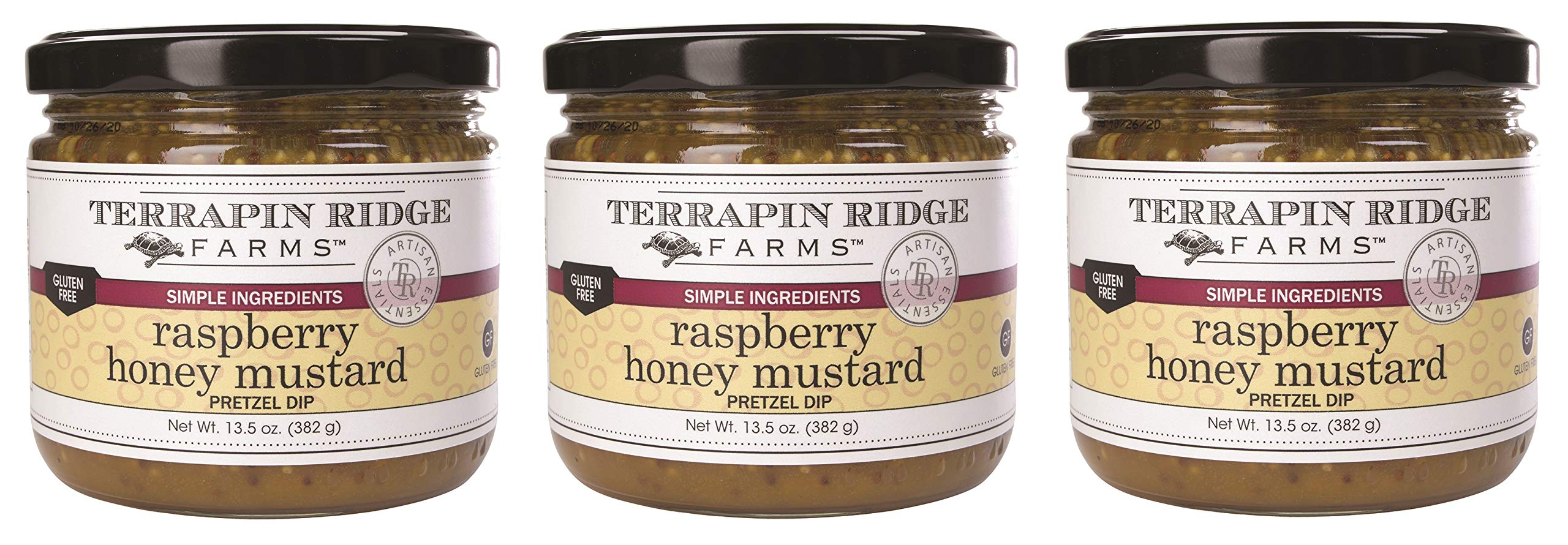 Terrapin Ridge Farms Raspberry Honey Mustard Pretzel Dip – Three 14 Ounce Jars