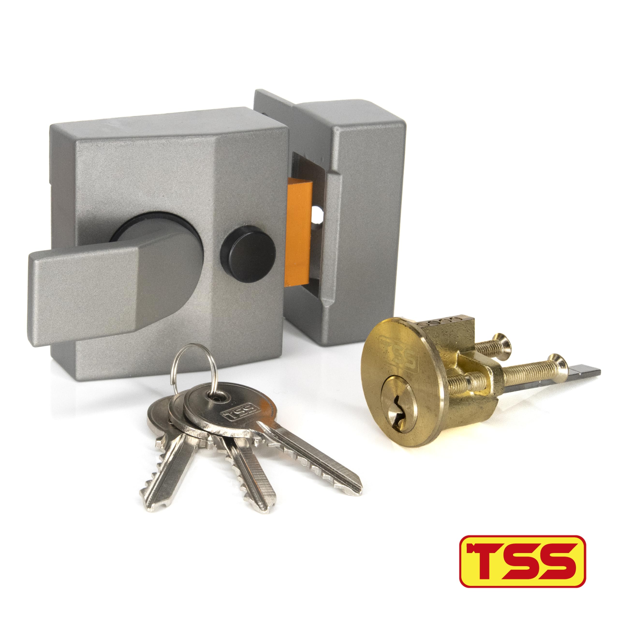 TSS Modern Deadlocking Nightlatch, 40mm Backset - Image 3