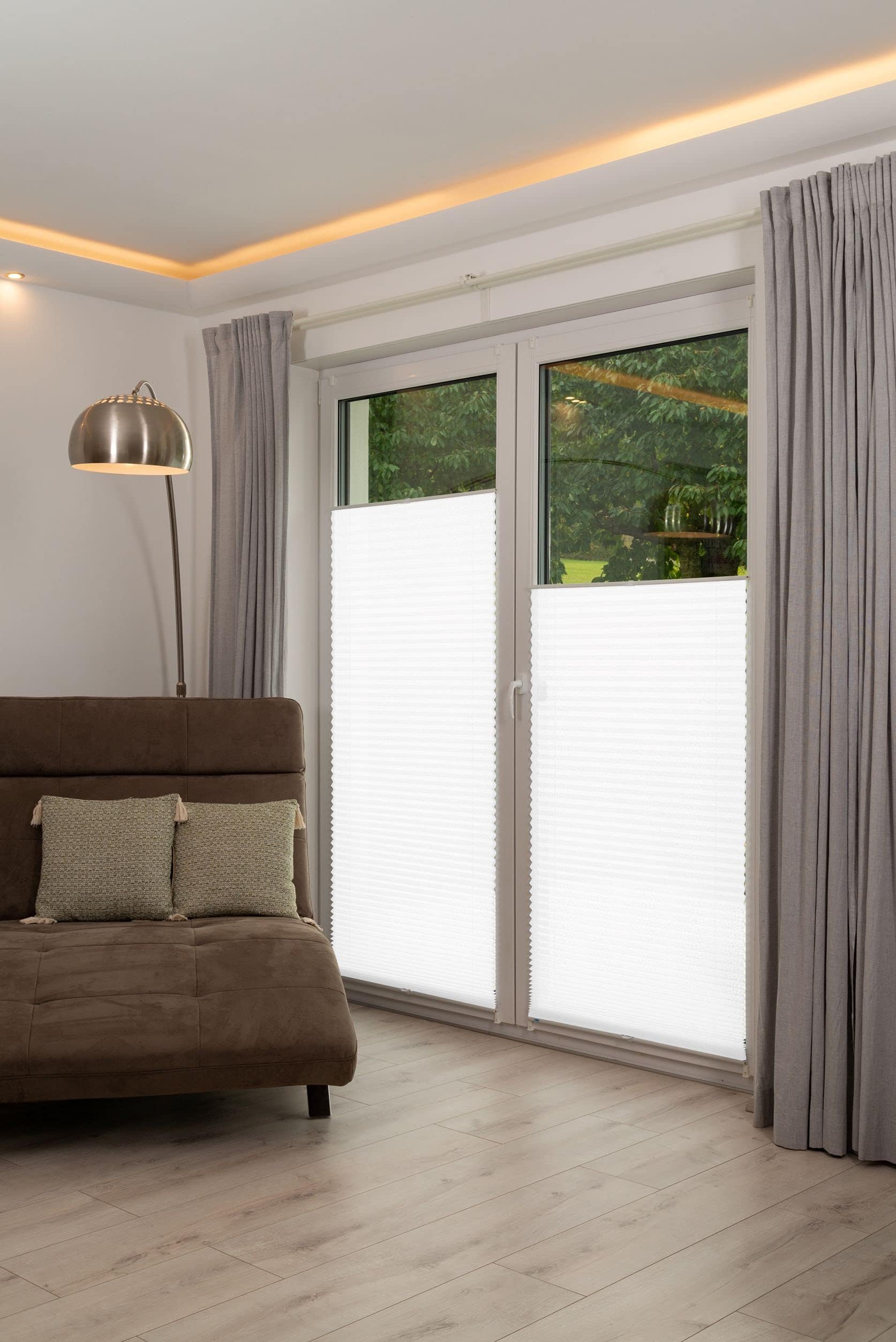 K-home Klemmfix-plissé 105 x 130 cm (b x l) bordeaux