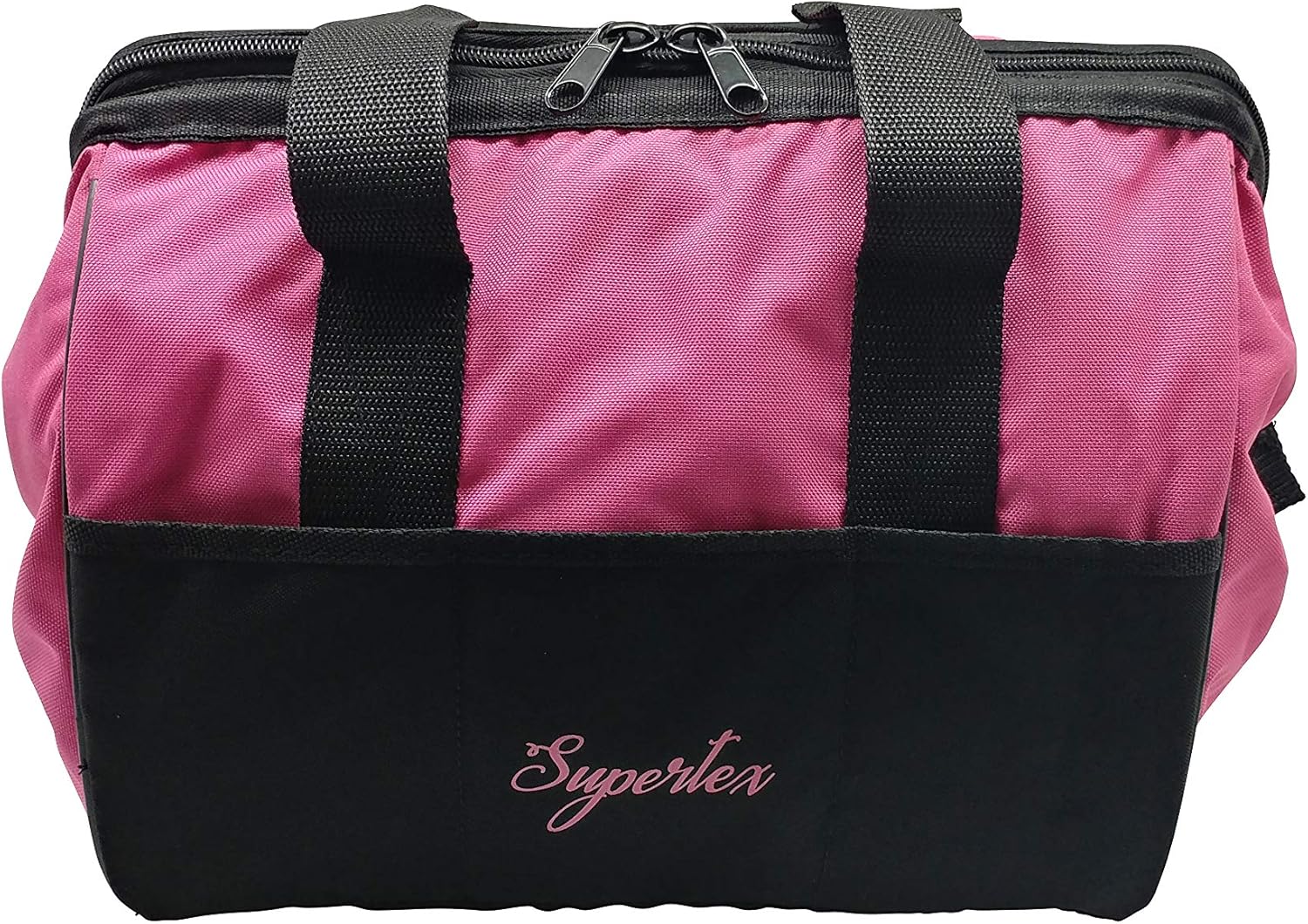 Supertex Ladies Pink Tool Bag, 12Inch, with 20 Storage Pockets Multi