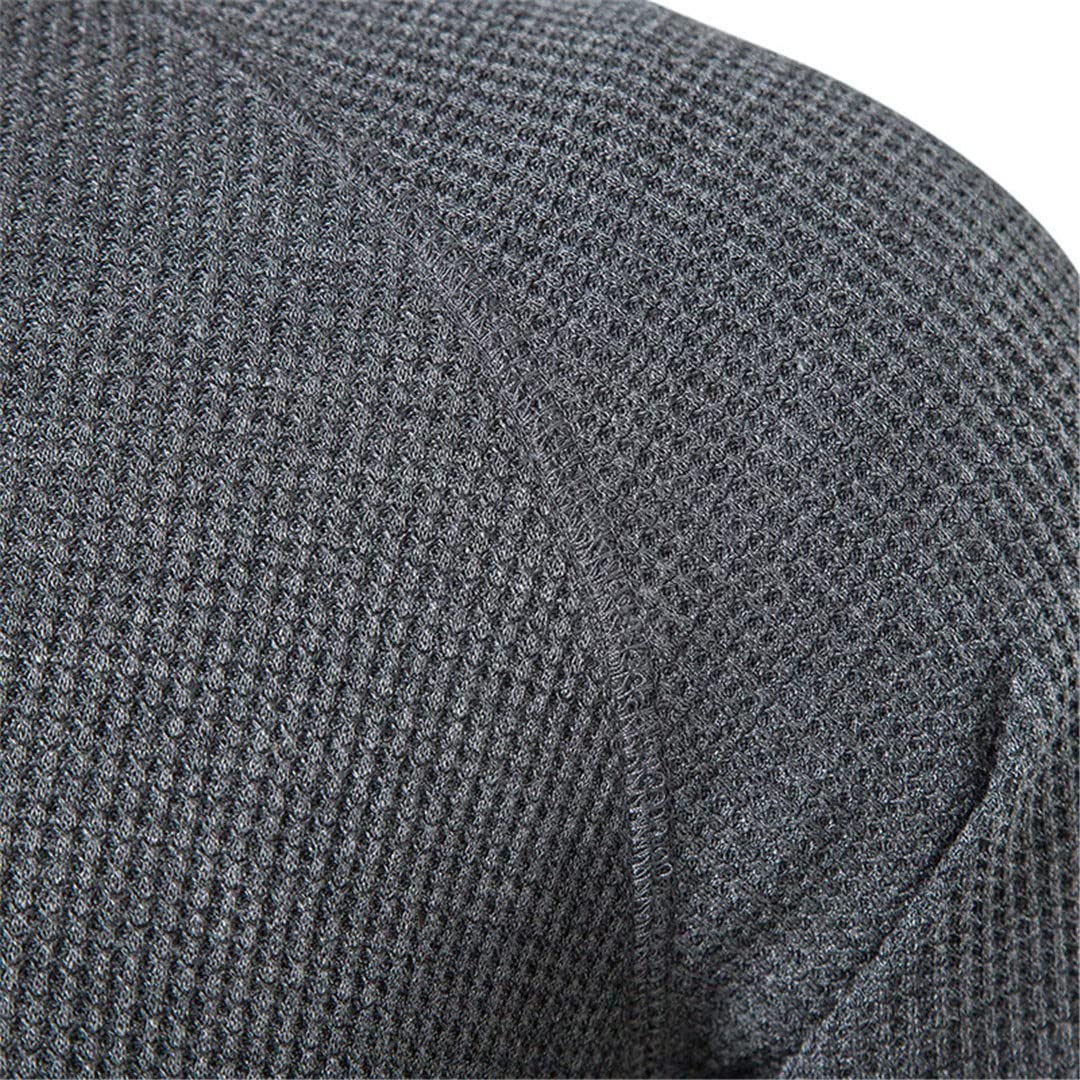 Maglietta da uomo Henley a maniche corte, slim fit, casual, con 3 bottoni