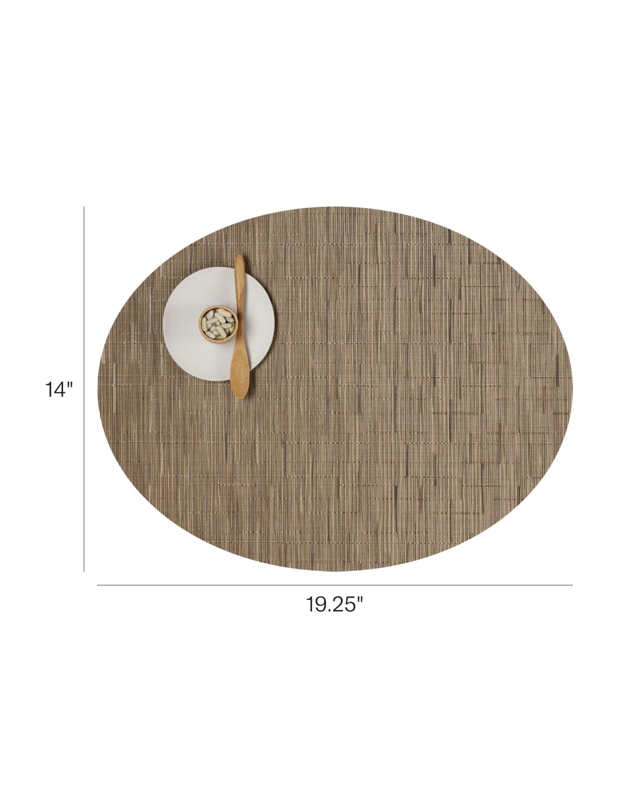 Amazon.com: Chilewich Bamboo Placemats Set of 4 - Woven Oval