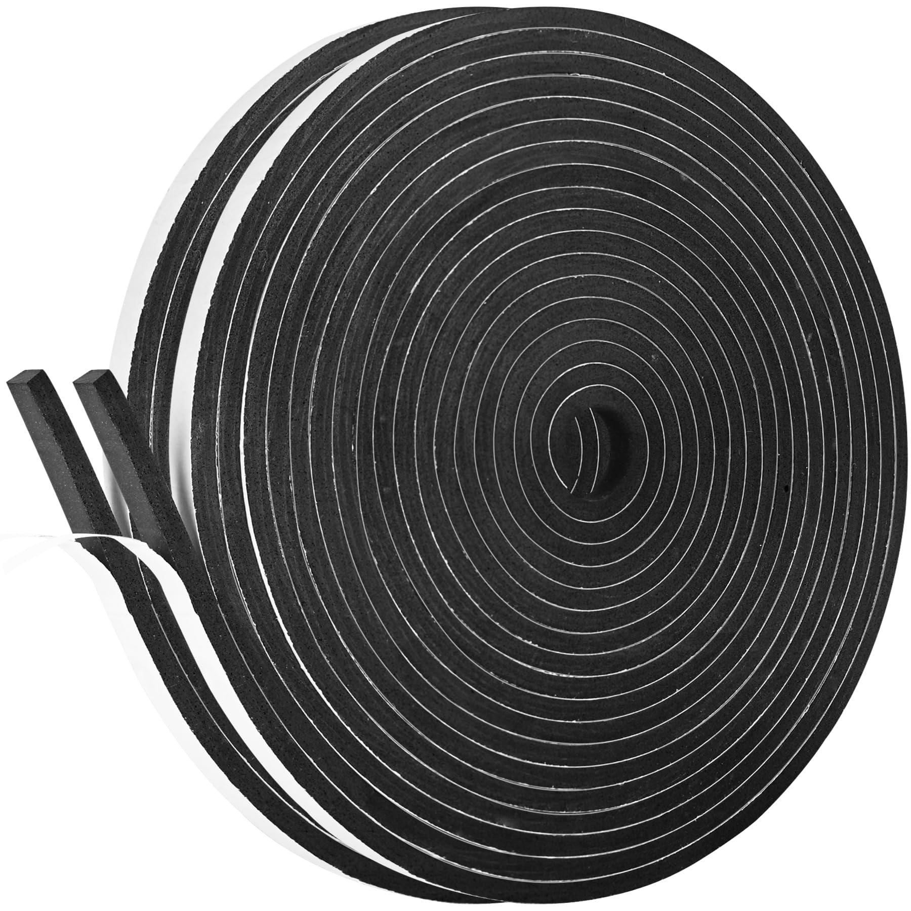 Self Adhesive Foam Tape Weatherstrip 1/4In x 1/4In x 33Ft High Density Foam Insulation Strips Foam Seal Weather Stripping with Strong Adhesive for Door and Window Sound Isolation Soundproofing