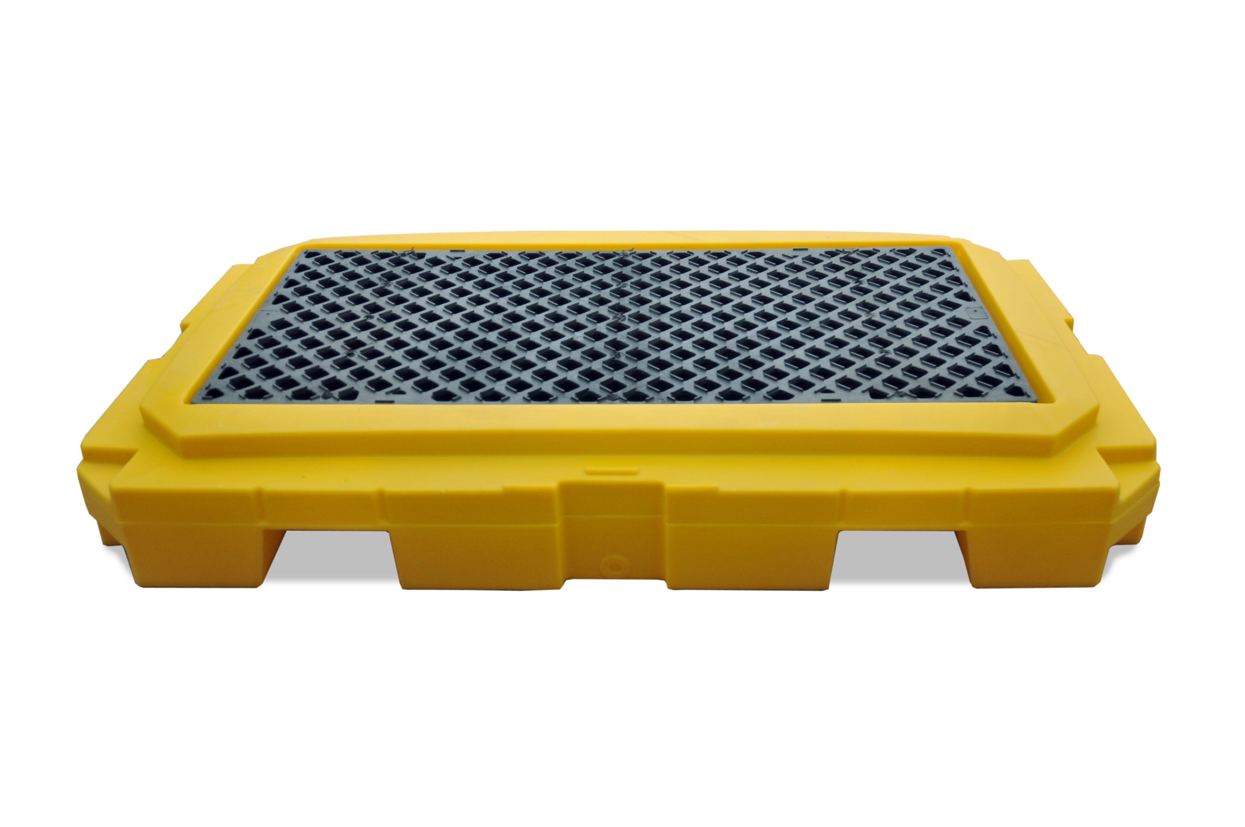 UltraTech 9627 Premier Polyethylene Ultra-Spill Pallet P3 Plus with Drain, 4500 lbs Capacity, 5 Year Warranty, Yellow