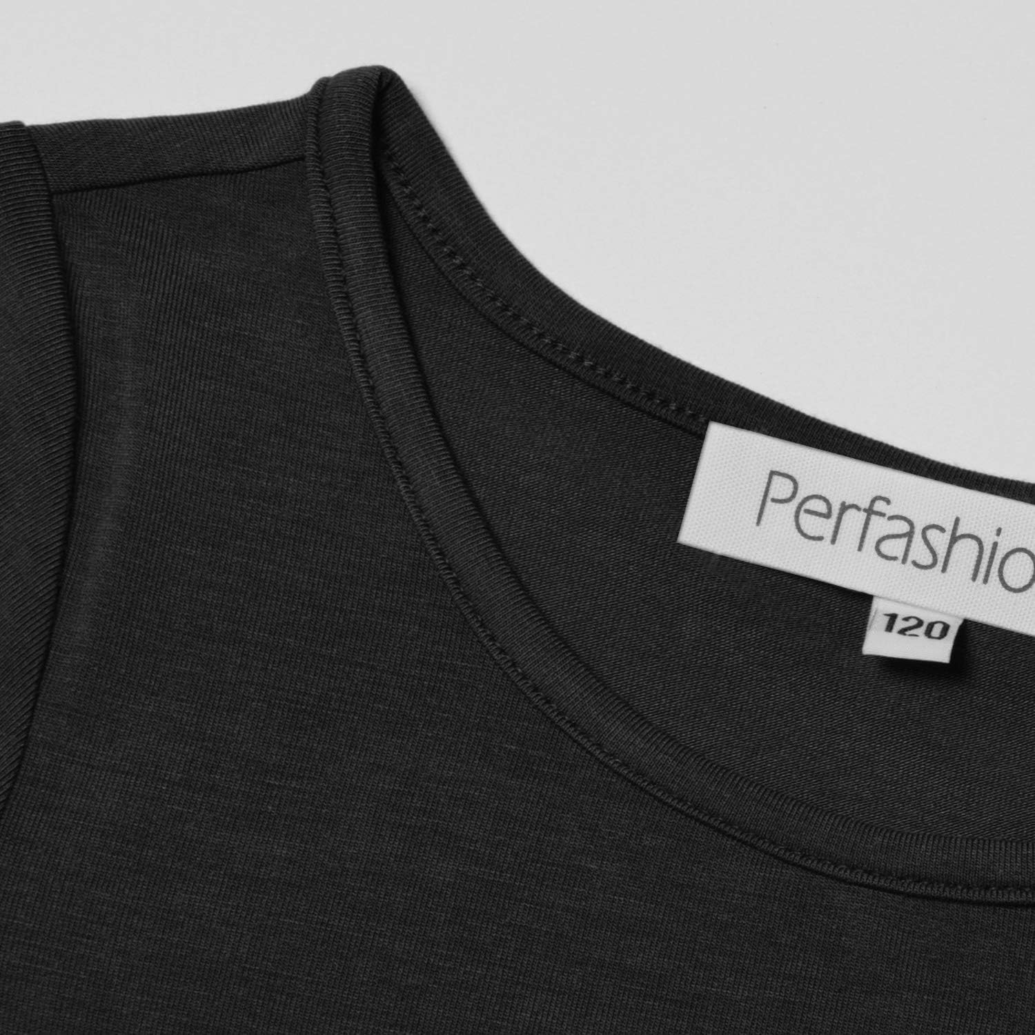 Perfashion Girls Maxi Dress,Cotton,Casual,Sleeveless/Long Sleeve Crew Neck 6-15Y - Image 3