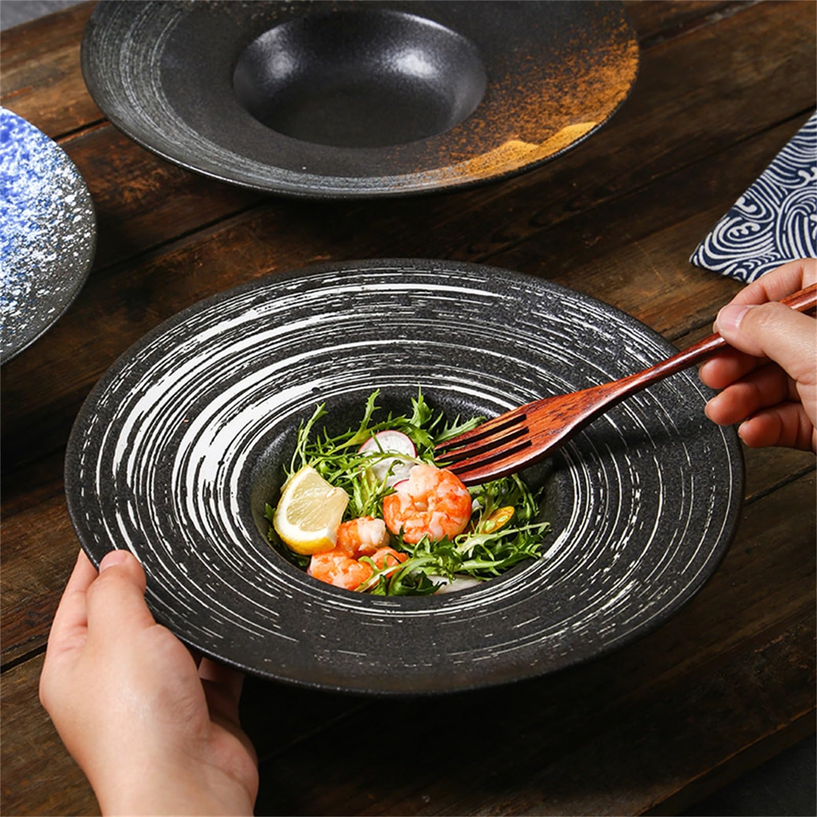 Amazon.co.jp: 洋皿食器 ディナープレート 麦わら帽子プレート 業務用
