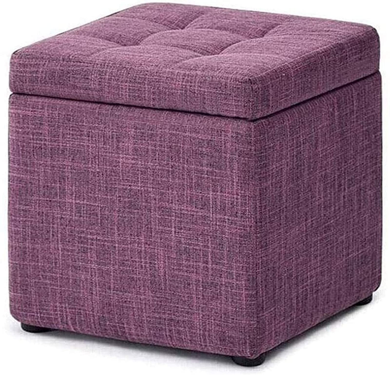 Ottoman pouf de rangement compact 30x30x35 cm pour petit salon