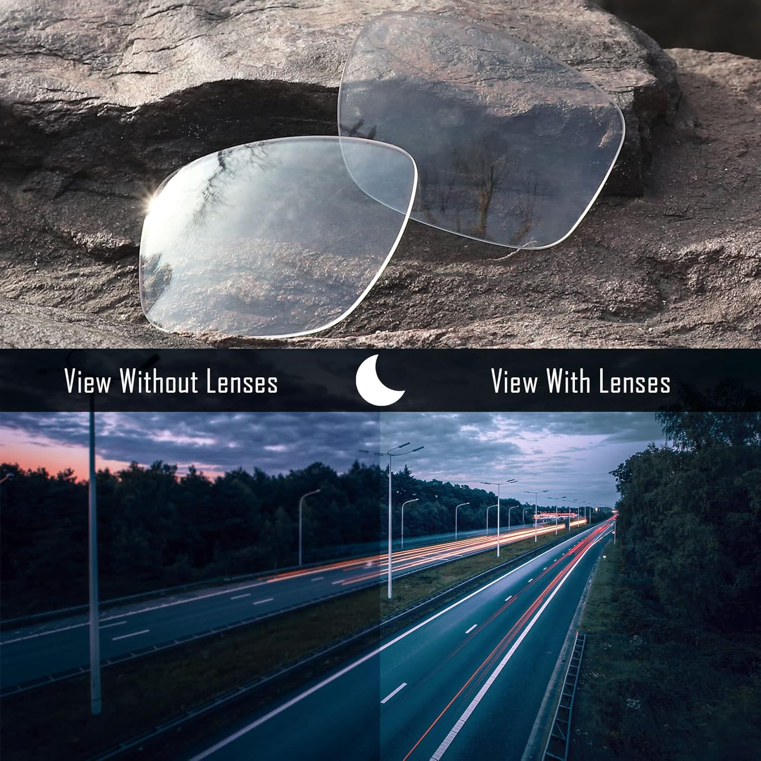 Non Polarized Replacement Lenses for Ray-Ban Meta Skyler RW4010 52mm Sunglasses HD Clear - Non Polarized - Image 2