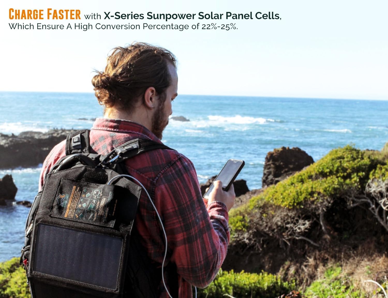Featured Product Ryno Tuff Portable Solar Charger for Camping - 21W Foldable Solar Panel Charger 2 USB Ports - Waterproof & Durable, Compatible with iPhone, iPad, Galaxy, LG, Nexus, Battery Packs, & All USB Devices