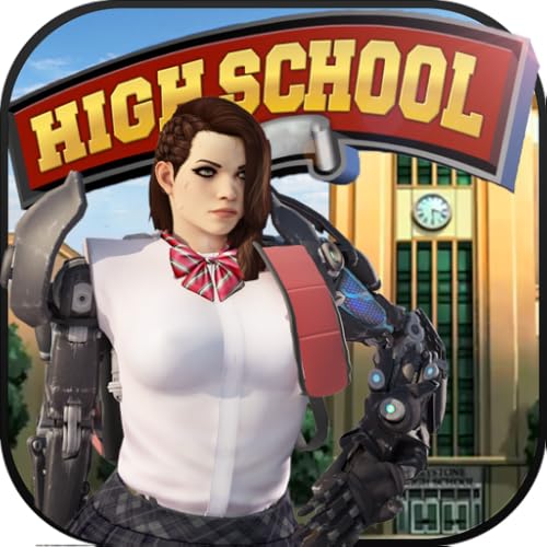 Fashion Robot Girl in Virtual High School Games: New Girl College Life Adventure with First Crush in High School Love Adventure Mission Free for Kids