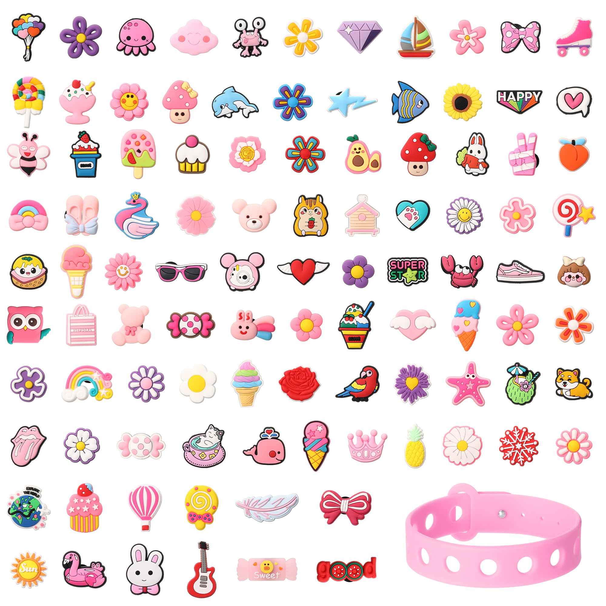 100 Pack Cute Shoe Charms for Girls Teens Party Favors - Fun and Durable Boys Slipper Decoration Charms for Bracelets and Wristbands - Perfect Gifts for Kids and Adults (B0D7PWSPPM) Amazon Price History, Amazon Price Tracker