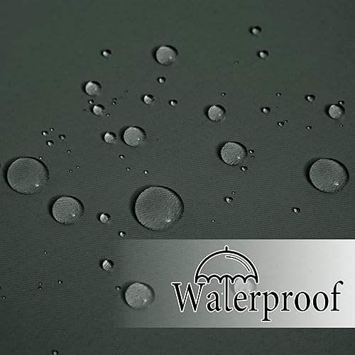 Miniatura 109 de RYB HOME Outdoor Curtains Blackout - 2 Panels Outside Curtains Waterproof Thermal Insulating for Patio Porch Garage Garden Gazebo Universal Biscotti