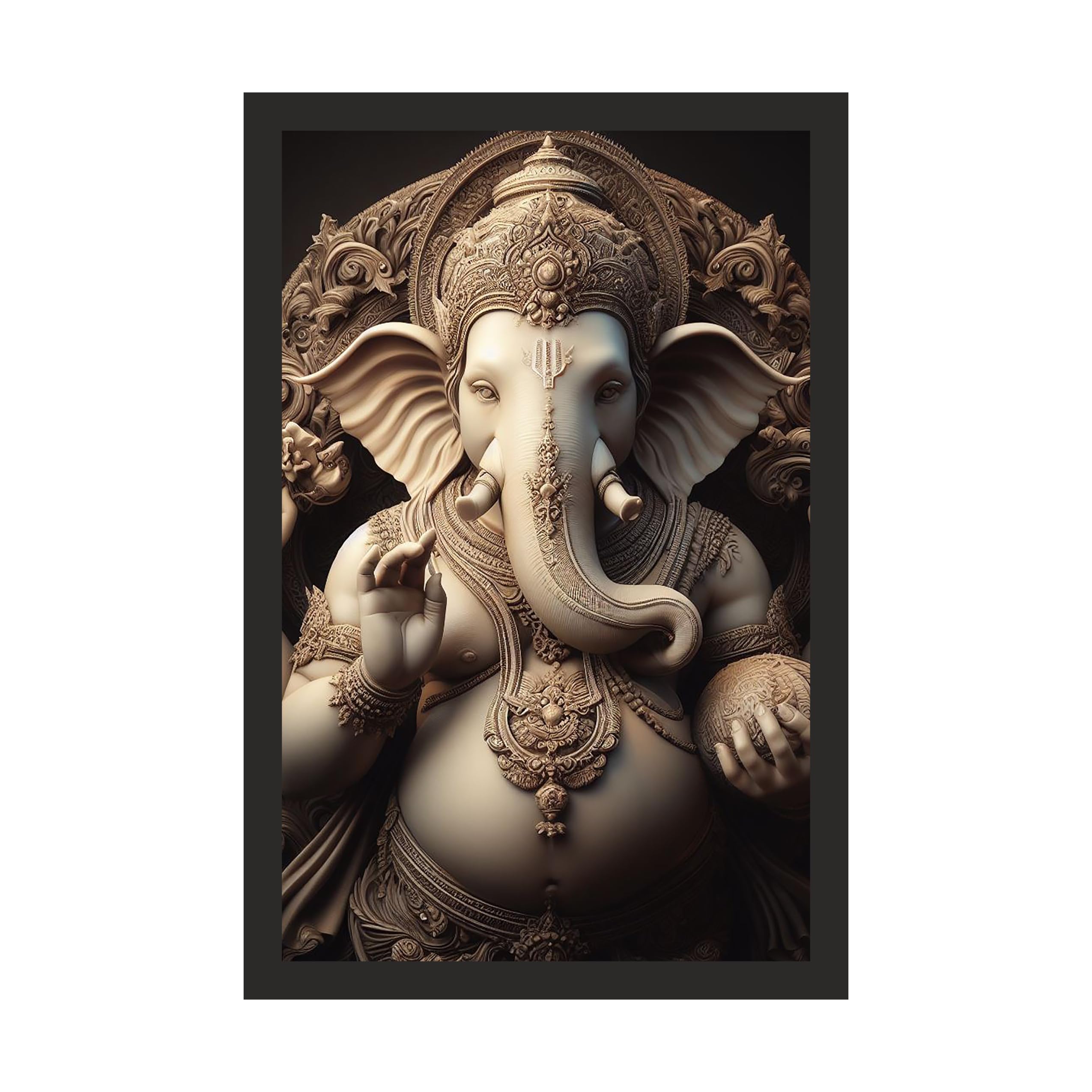 Divine Sentinel Ganesha: 24x36