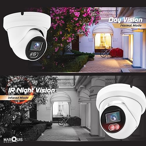 Miniatura 6 de Cámara domo de torreta IP Marquis de 4 MP PoE con micrófonoaudio, cámara de seguridad IP para exteriores, resistente al agua IP66, lente gran