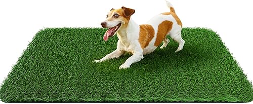 Almohadilla de césped para perros de 32 x 48 pulgadas, fuerte absorción, césped artificial suave para mascotas para entrenamiento de orinales, Almohadilla de césped para perros de 32 x 48 pulgadas, fuerte absorción, césped artificial suave para mascotas para entrenamiento de orinales,