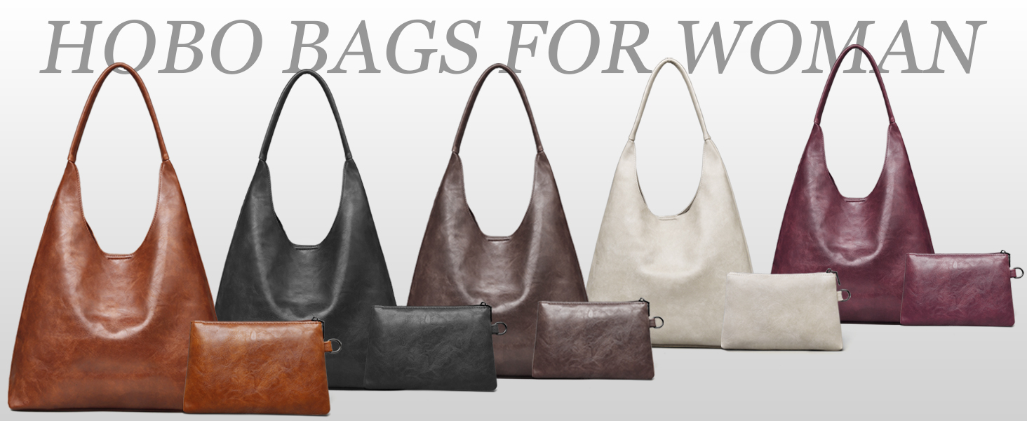 Bolso Hobo para mujer de cuero vegano retro miniatura 7