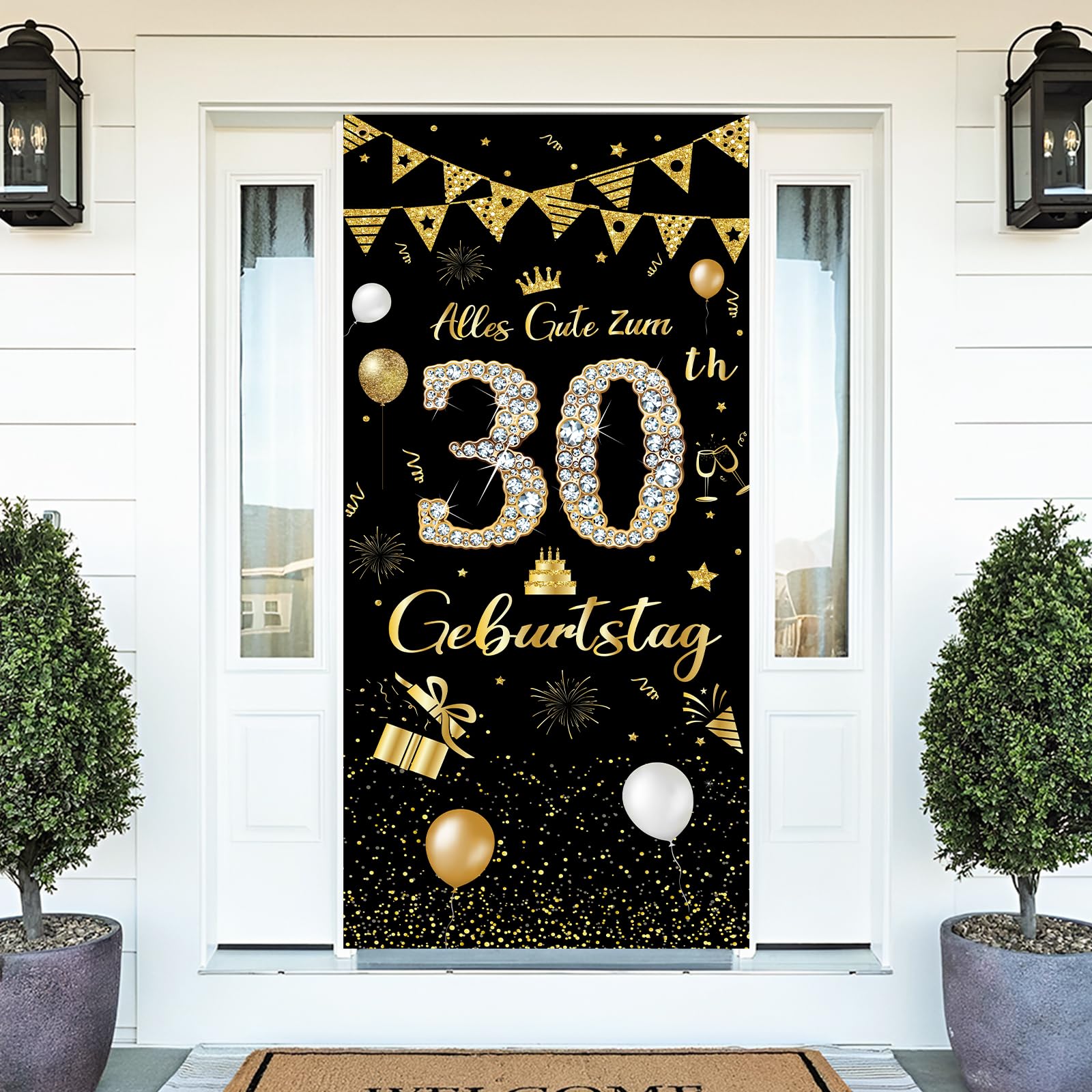 Geburtstag Banner Mann Frau 185 × 90 cm