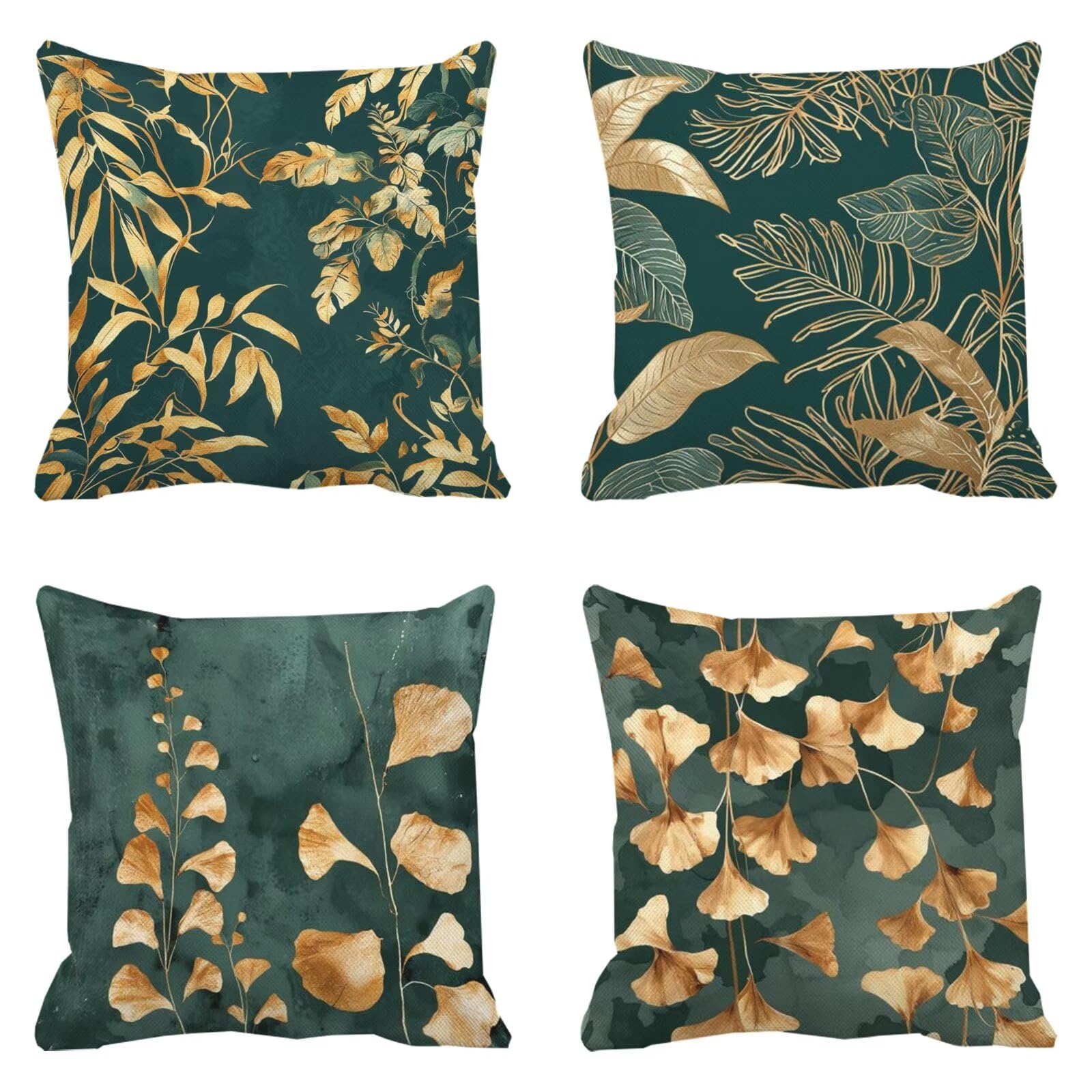 Housse de coussin 50x50 émeraude imperméable pour embellir votre canapé de jardin et terrasse