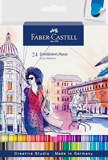 Faber-Castell - Goldfaber Aqua Dual Marker, 24 Farben