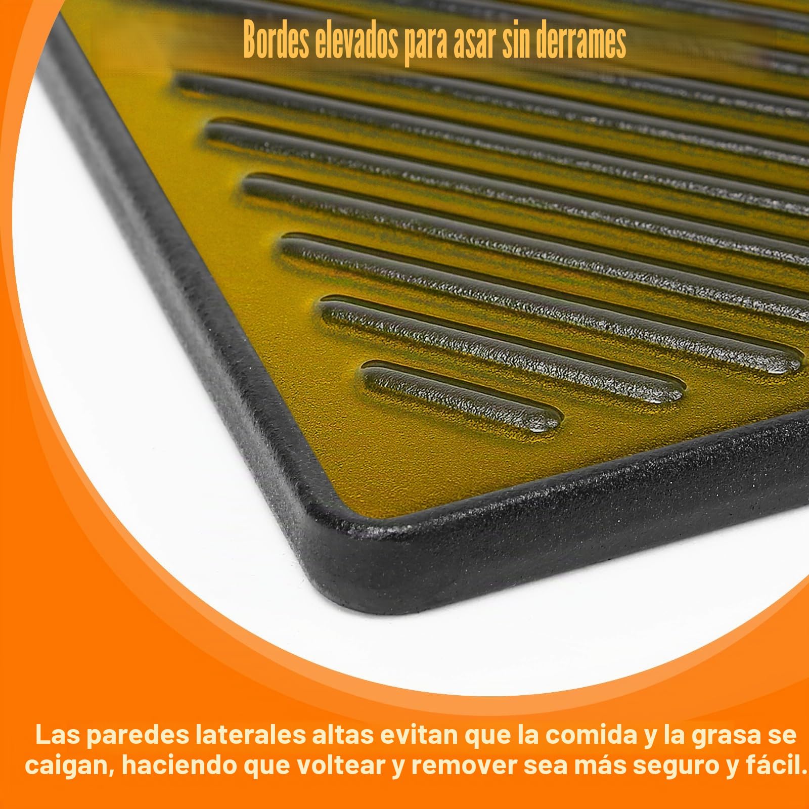 Plancha para barbacoa Denmay 13191 para 2 quemadores Landmann EMAILLEE Triton, plancha de hierro fundido para asar a gas, huevo, carne, freír, plancha para barbacoa