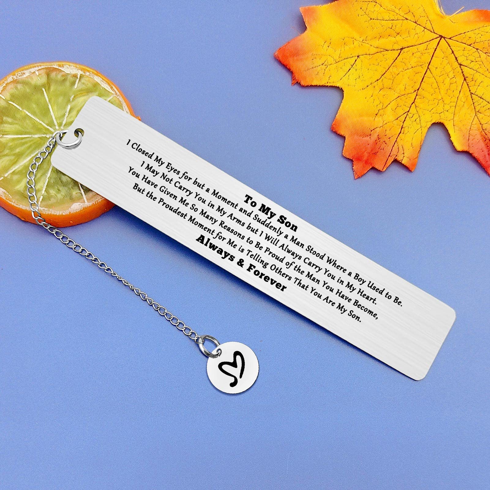 Inspirational Metal Bookmark For Son - Sentimental Gift From Mom Or Dad
