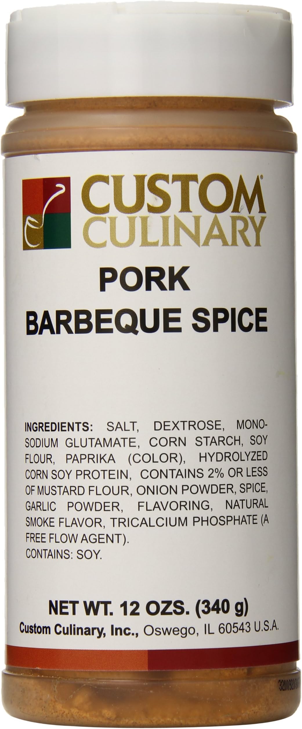 Custom CulinaryPork Barbeque Spice, 12 Ounce