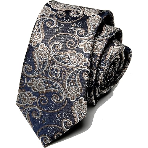 CLeemuziN Classic Mens Woven Jacquard Pre Tied Ties Paisley Solid Striped Necktie Formal Wedding Neck Tie