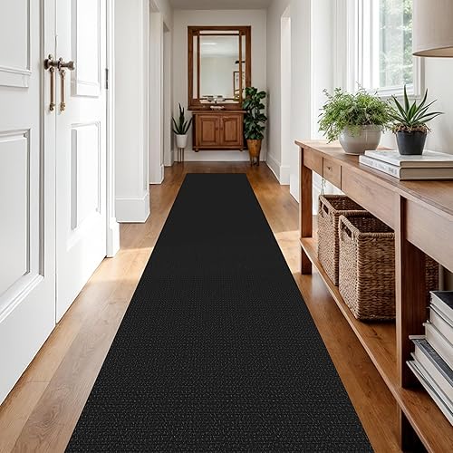 Miniatura 26 de IOHOUZE Alfombra lavable de 4 x 6 pies con parte trasera de goma antideslizante tejida para interiores y exteriores, alfombra para entrada