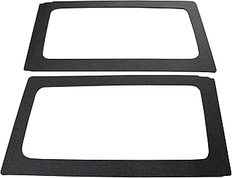 Design Engineering 050152 Boom Mat Black 2-Door Jeep Wrangler (2011-2016) Sound Deadening Side Window Trim Kit