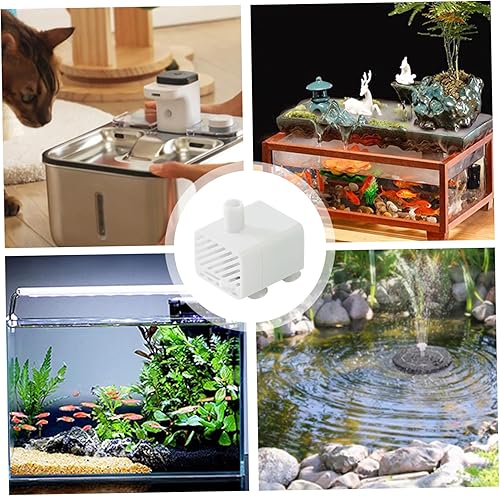 Miniatura 2 de Bomba de repuesto para fuente de agua para mascotas, motor sin escobillas USB de 5 V con caja de filtro, bomba sumergible de bajo ruido con LED para