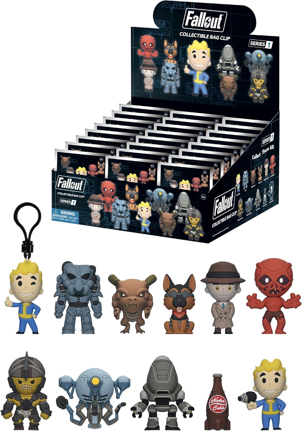 Fallout - Series 1-3D Foam Bag Clip Blind Bag - 24pc PDQ Display
