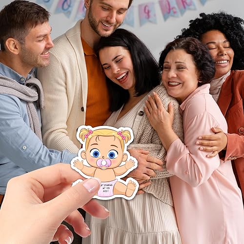 Miniatura 4 de Juegos de baby shower para niñas, juego de tarjetas de sorteo para baby shower, actividad tonta para rompehielos y premios de puerta, boletos de