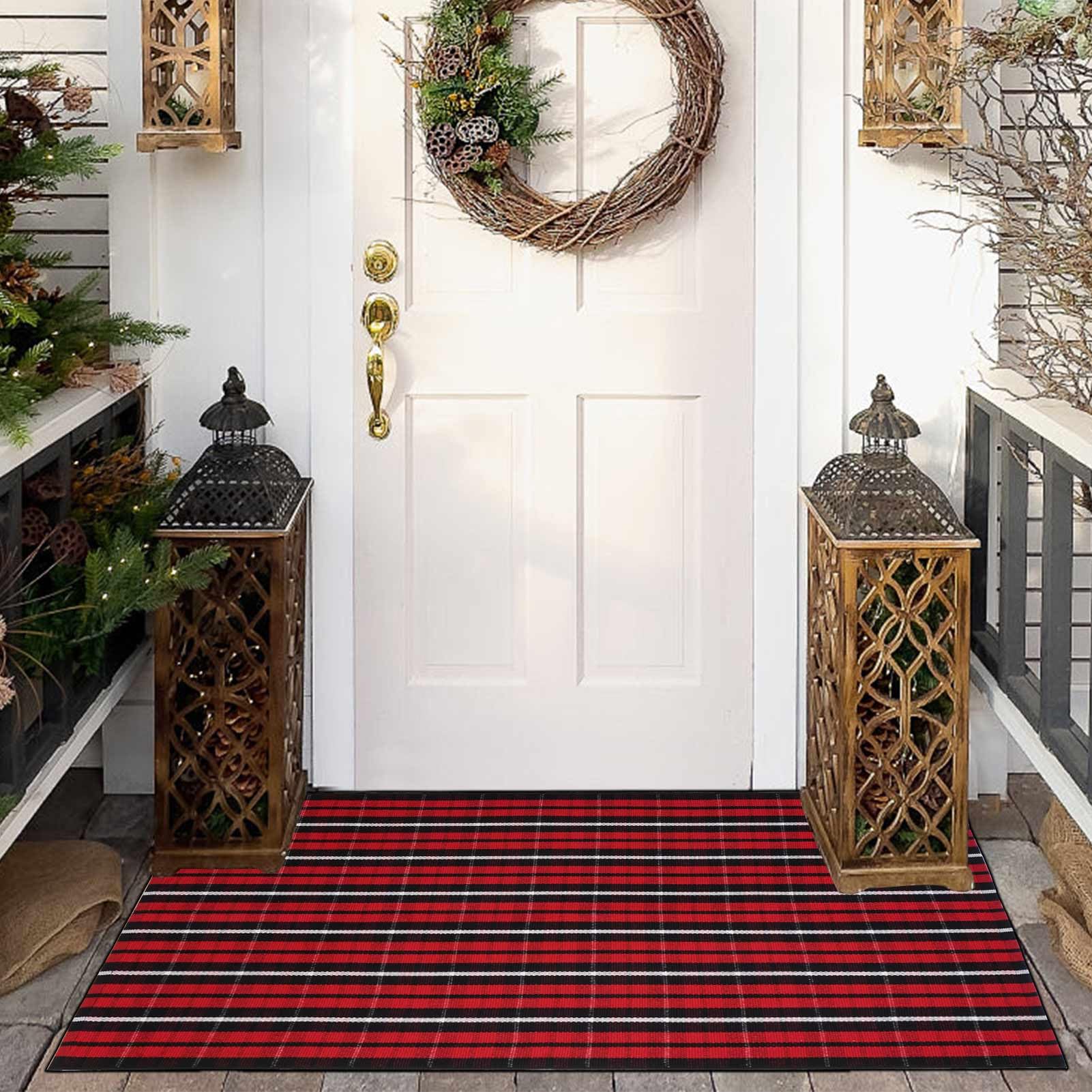 Christmas Plaid Rug - 27.5 x 43 Inches -9