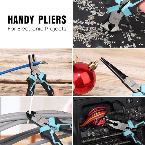 Miniatura 9 de SHALL Juego de alicates para juntas de ranura y mini alicates SHALL