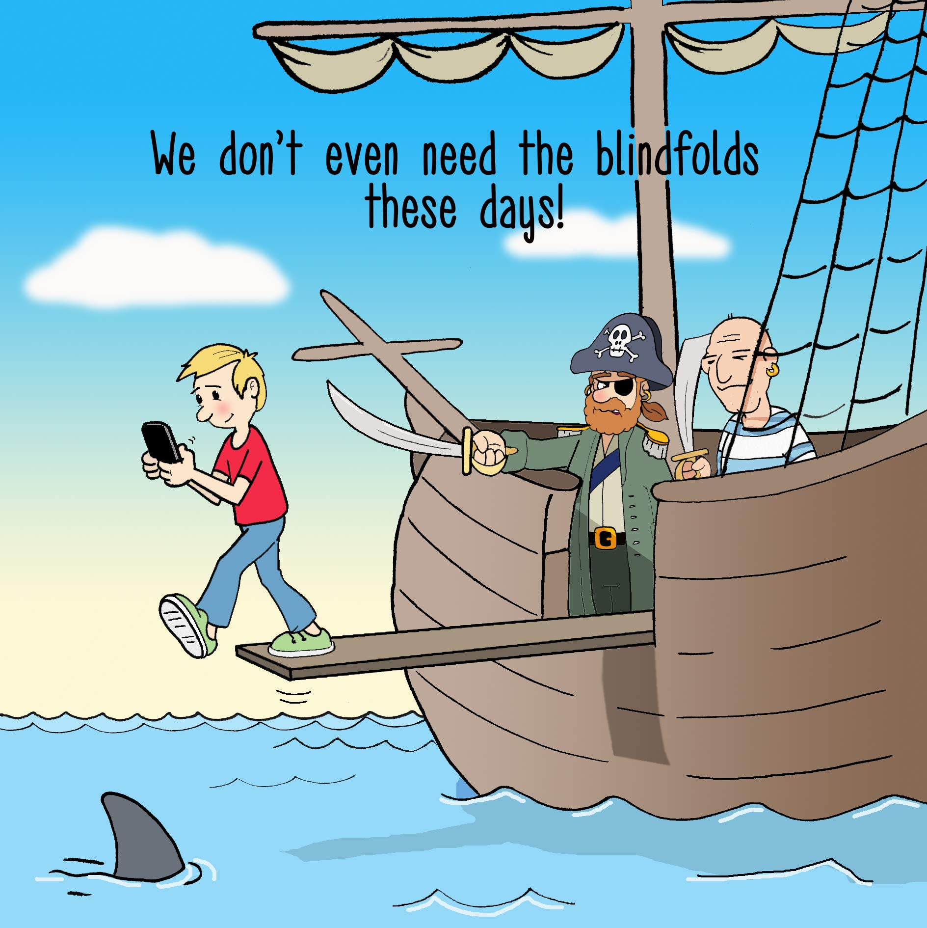 Buy Twizler Funny Card With Pirates Blank Card Happy Birthday Card