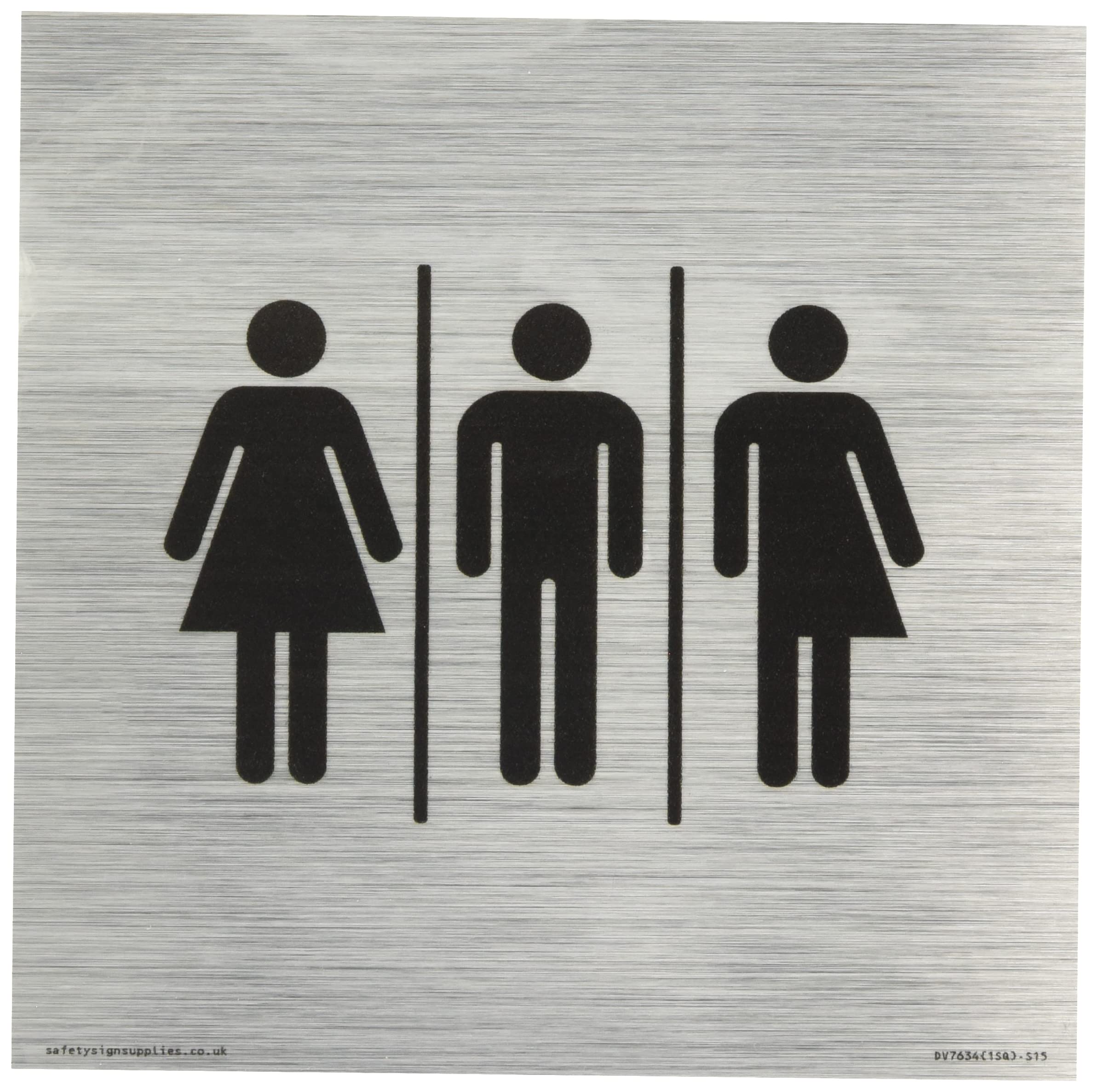 Female, Male and Non-gender specific Sign - 150x150mm - S15