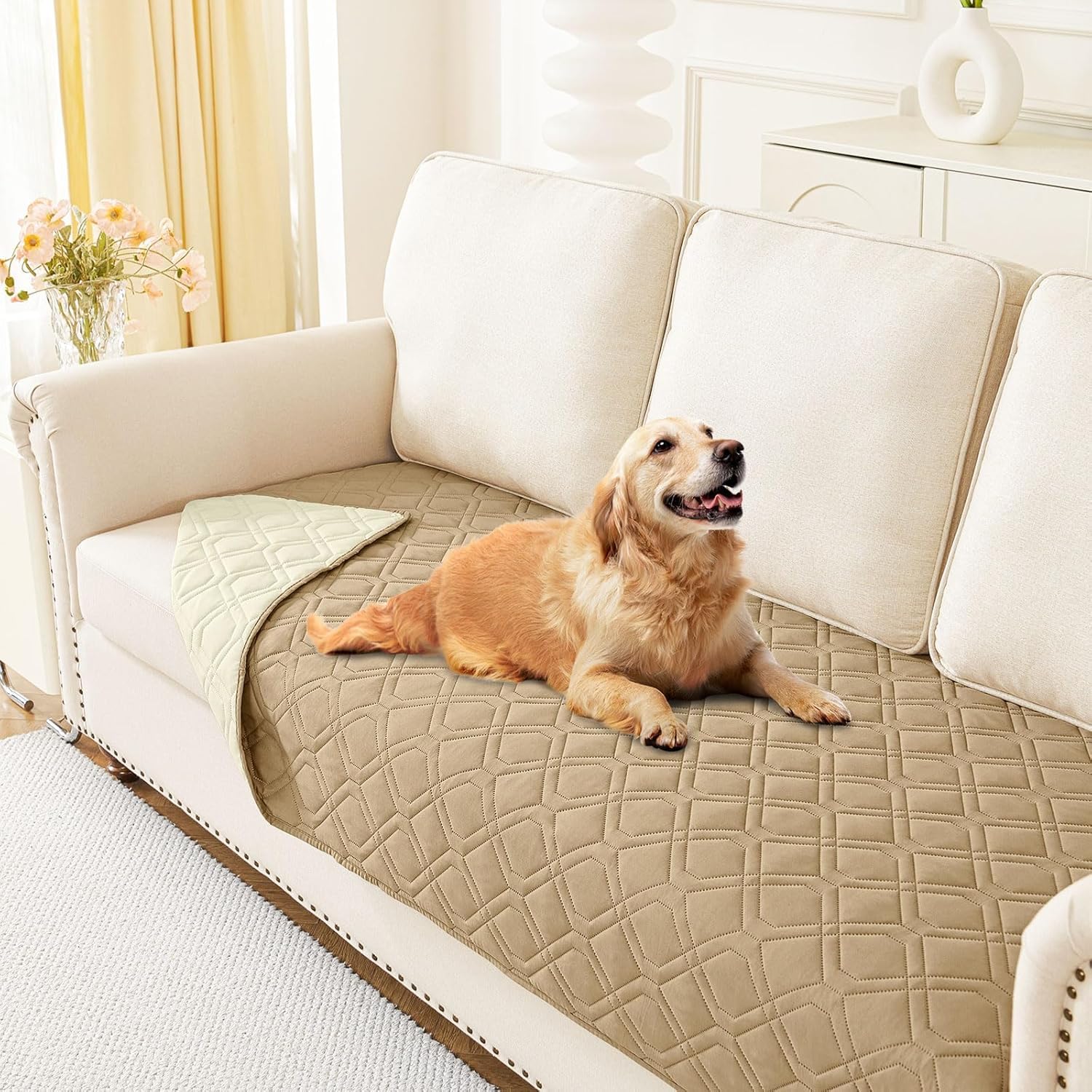 Homaxy Hundedecke Wasserdicht,Hundematte Outdoor Waschbar, Wendedecke Hunde Decke, Weich Katzendecke für Sofa Couch Bett Unterwegs