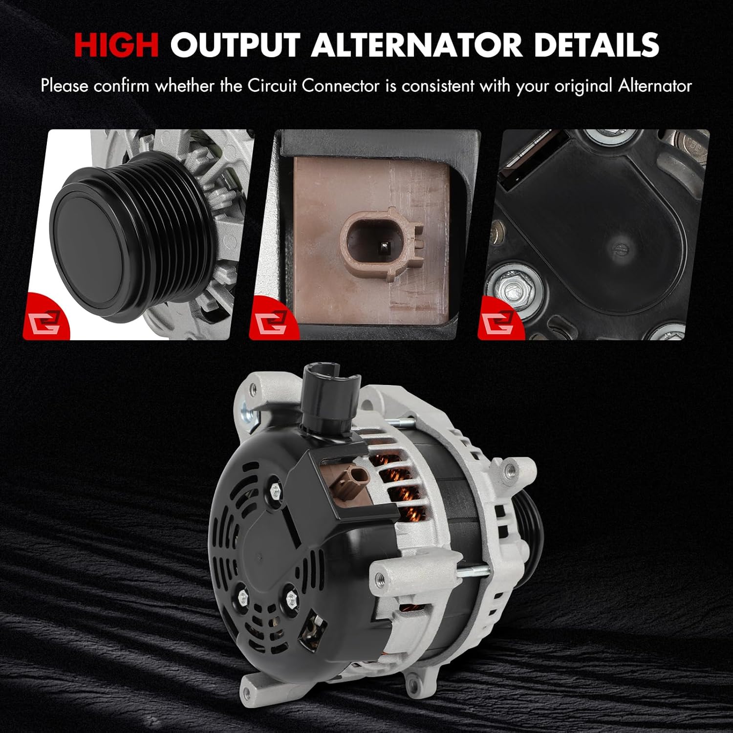 Alternator Compatible for Honda for Civic 2.0L 2016-2022, 31100-5BA-A01 104211-3910 31100-5BA-A01RM