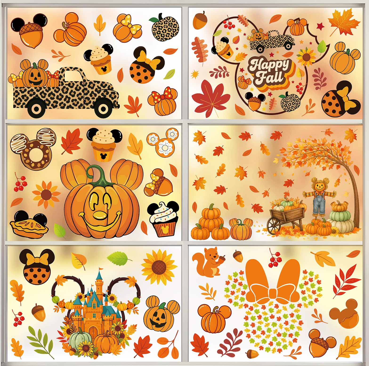 JMHACHY Fall Window Clings