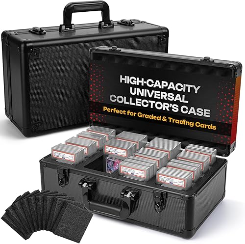 FunGuys Caja de almacenamiento de tarjetas graduadas, estuche para tarjetas comerciales para Pokémon graduados PSA, cajas de almacenamiento de