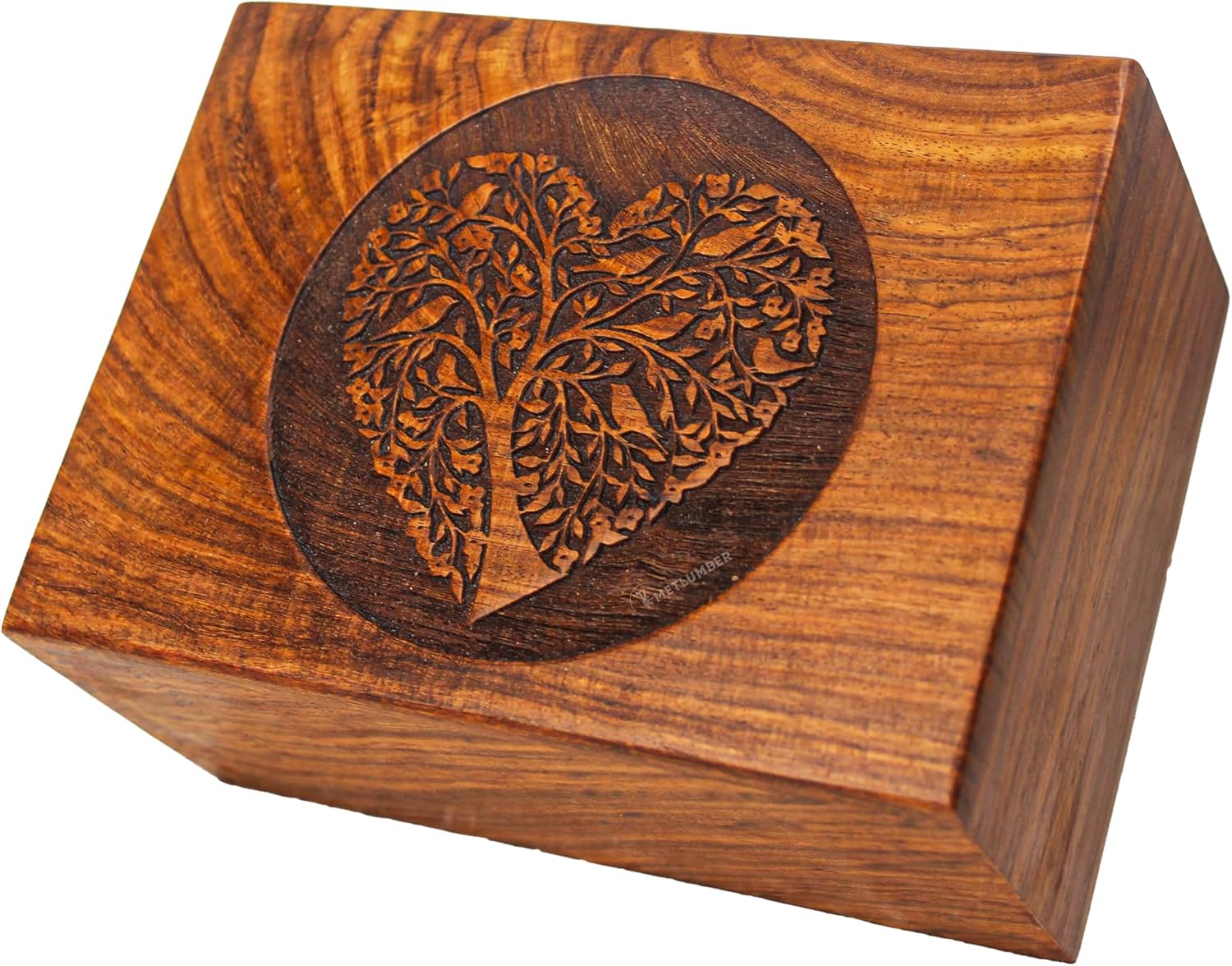 Personalized Urn for Human Ashes Personalized Cremation Urn for Pets Funeral Wooden Adult Large Urn to Small Decorative Keepsake Burial Urn (Personalized, Medium: 7.5" x 5.5" x 3.5" - 100lbs)