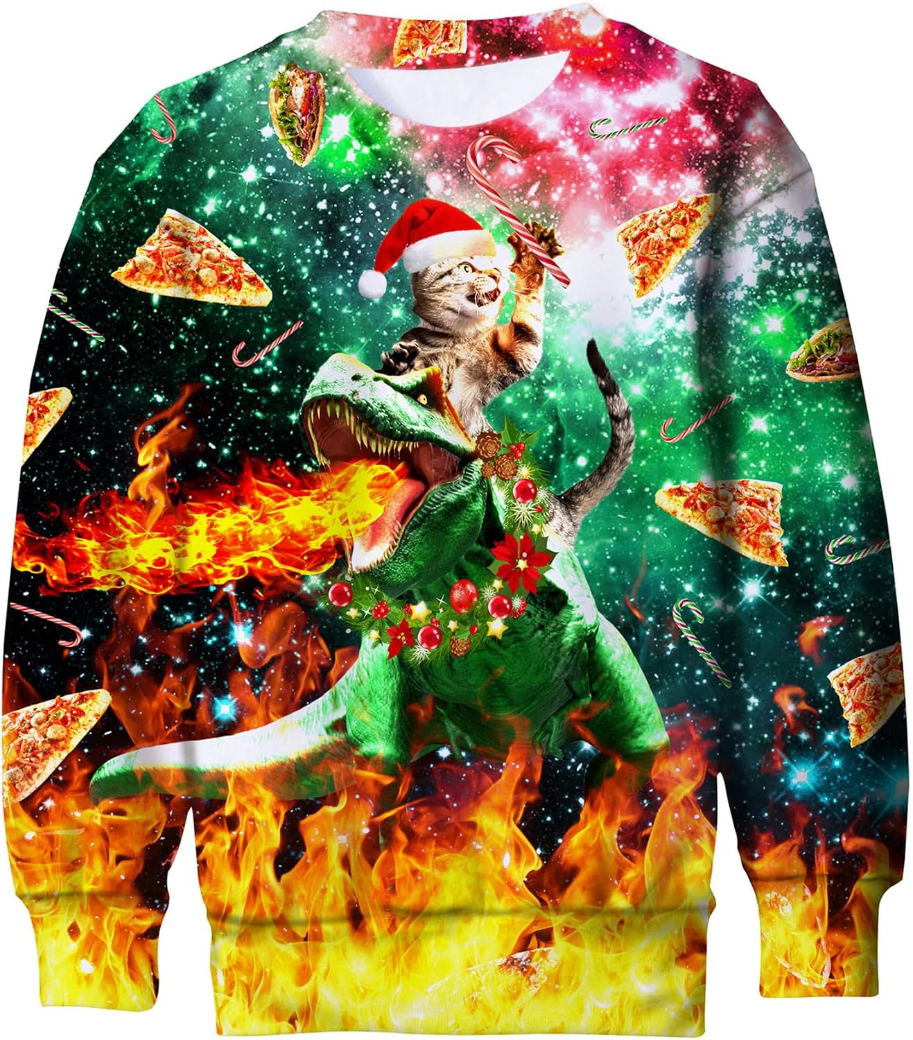 Kids Ugly Christmas Sweatershirt for 4-16 Years Boy Girls Funny Sweater