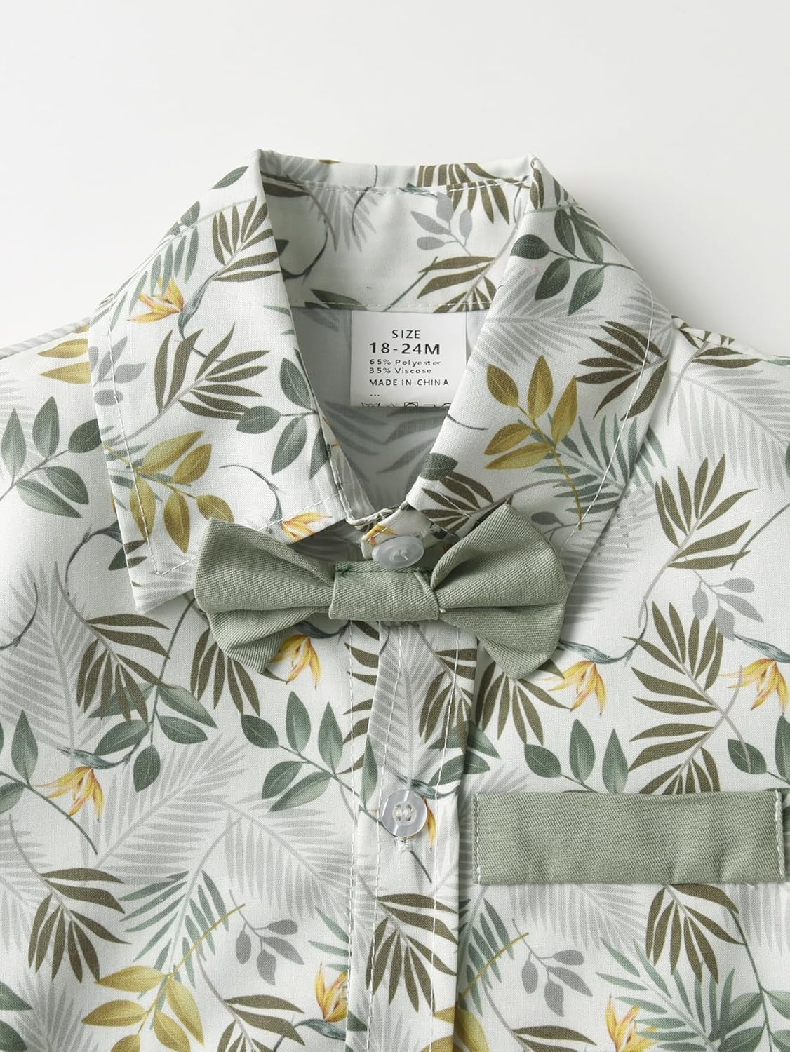 Boarnseorl Baby Boys Pants Sets,Toddler Gentleman Outfits, Infant Long Sleeve Shirt + Pants + Bow Tie + Suspenders - Image 3