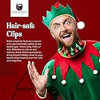 Vista 4 de Beardaments Paquete de luces y adornos para barba: las 16 luces originales para barba y 12 adornos para barba
