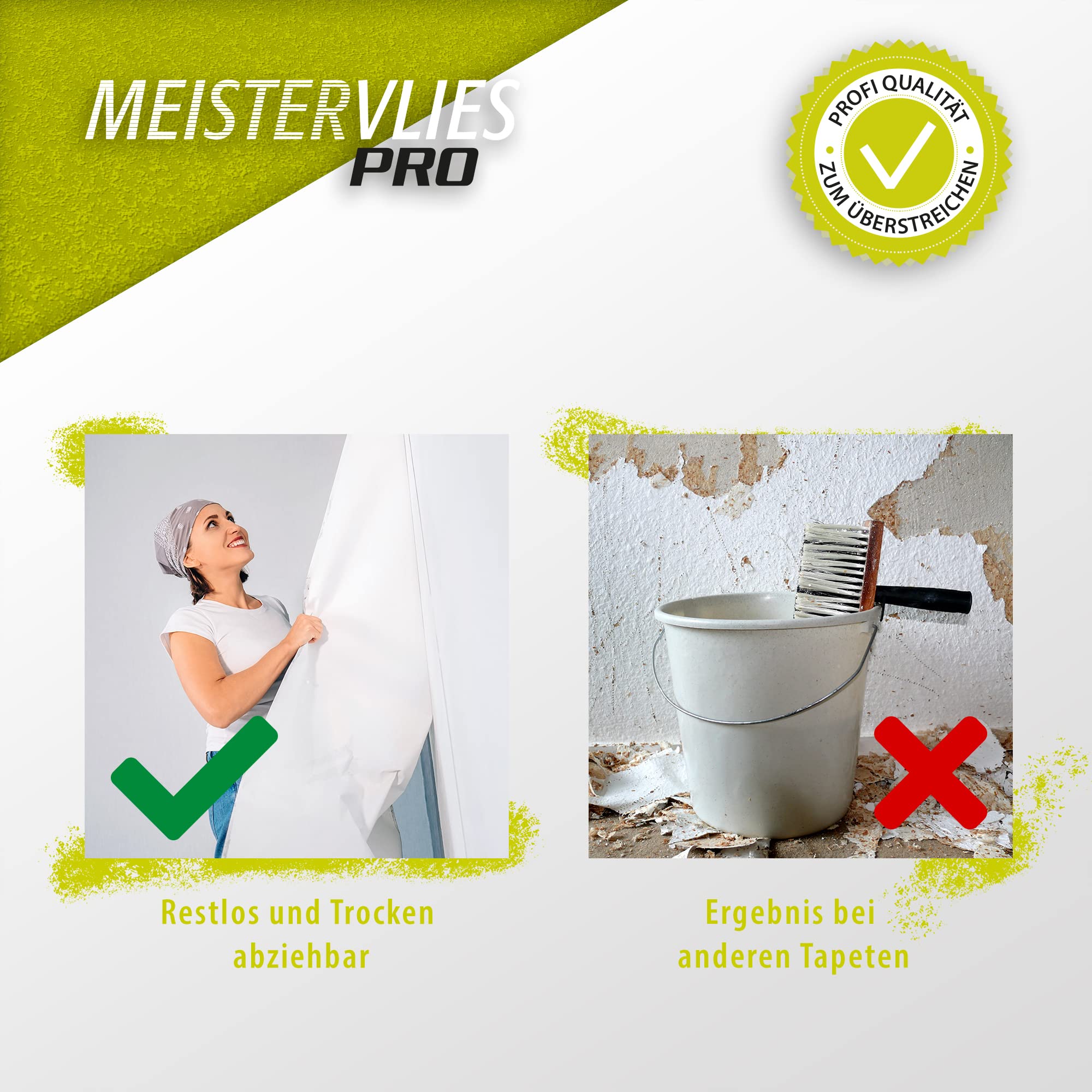 A.S. Création überstreichbare Vliestapete Meistervlies Tapete 25,00 m x 1,06 m weiß Made in Germany 309716 3097-16