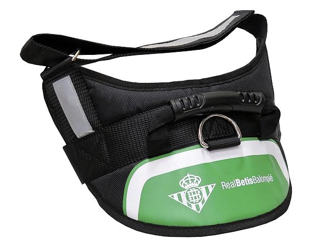 REAL BETIS - Arnés Reforzado y Acolchado para Perro, Poliéster, Talla L, Color Negro y Verde, Producto…