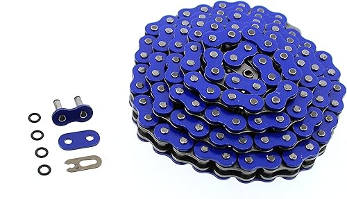 Miniatura 5 de Junta tórica azul 520-100L y piñón plateado 1240 04-2013 compatible con Yamaha YFZ450 YFZ 450