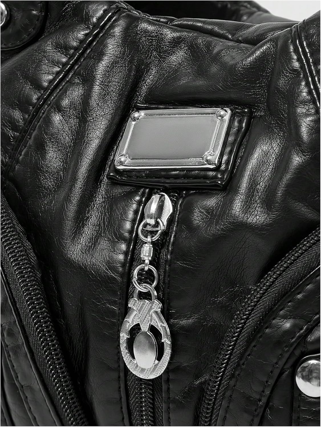 WDIRARA Women's Grunge Punk Multi Pockets Shoulder Bag Y2k Crossbody Handbag