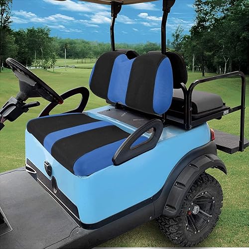 Miniatura 2 de Juego de fundas de asiento de carrito de golf, fundas para asientos delanteros de carrito de golf, ajuste para Club Car Precedent OEM, cojín