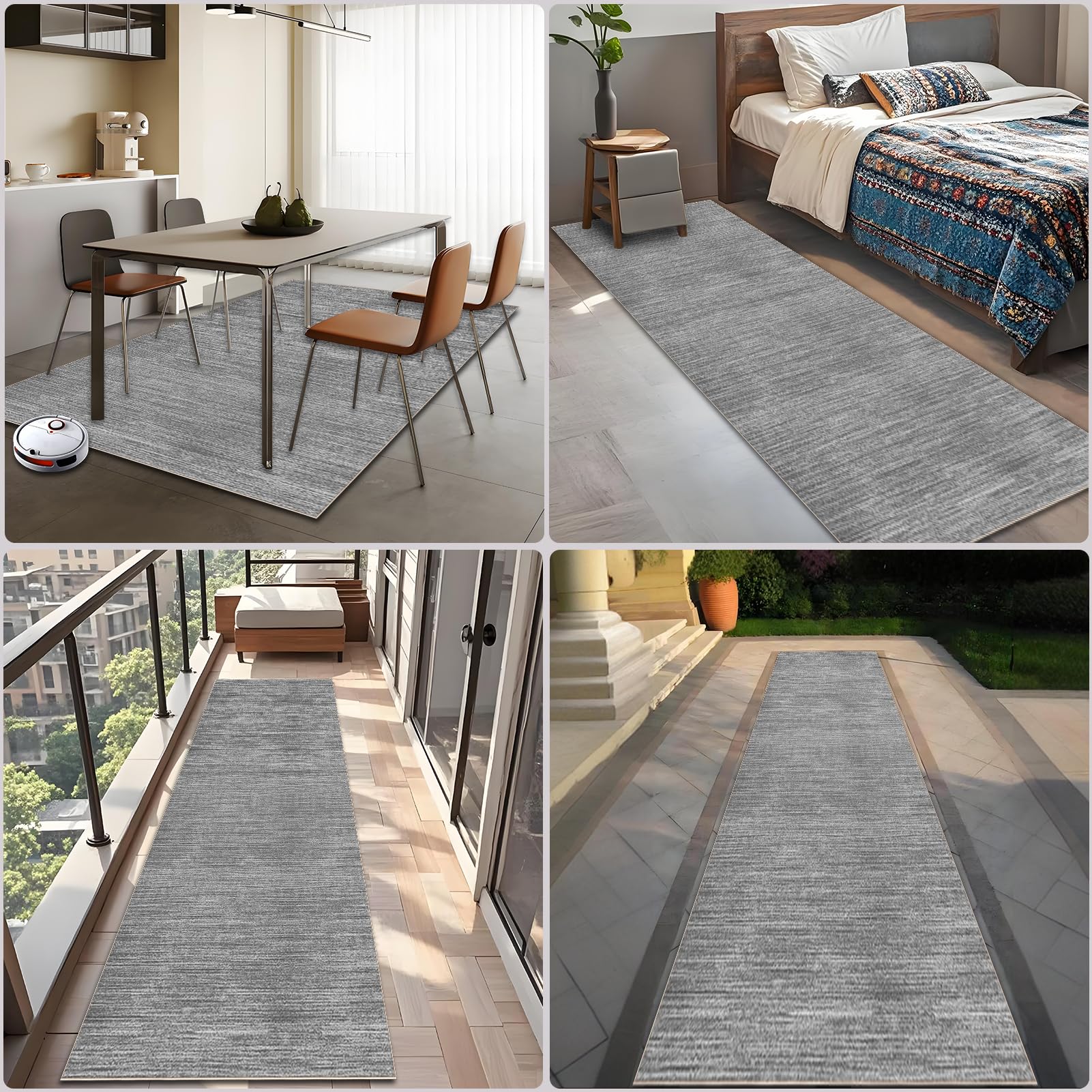 Tapis De Couloir Cerf Forêt De Pins 60x120cm - Antidérapant Lavable Décoration Passage Salon Chambre